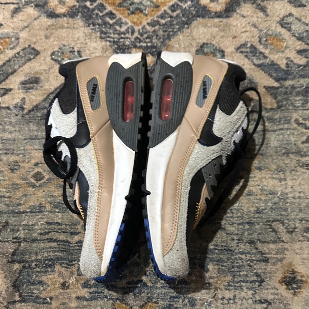 Nike Athletic Shoes in Black, Tan, and White